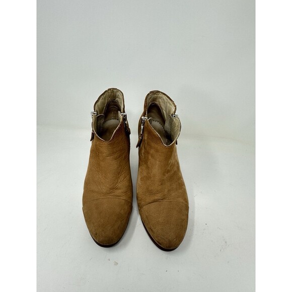 Rag & Bone Harrow Tan Brown Leather Suede Ankle Bootie  37 1/2 Classic‎ Neutral - Picture 2 of 8